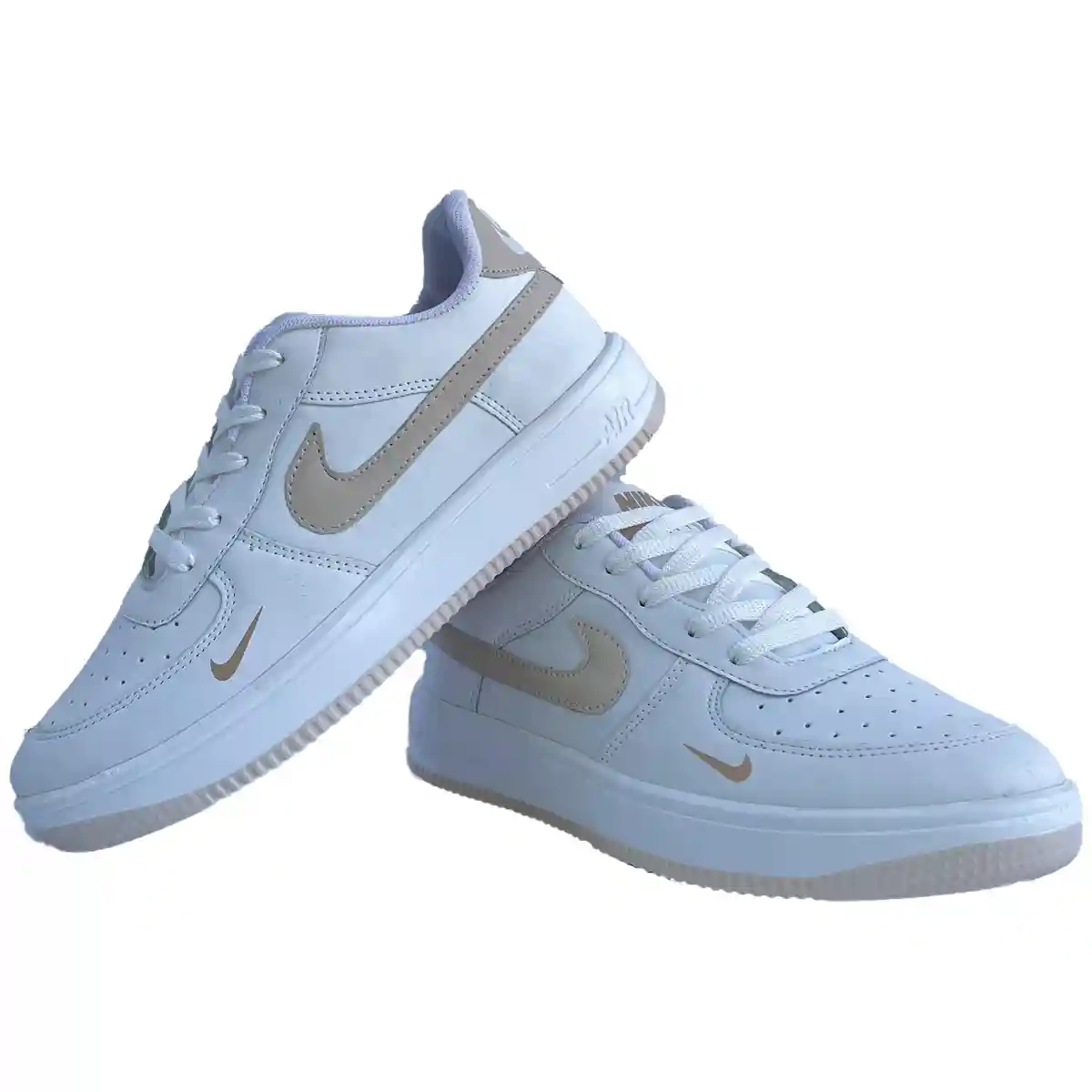 کفش اسپرت  زنانه و مردانه نایک ایر nike air سفید کرم کد 187